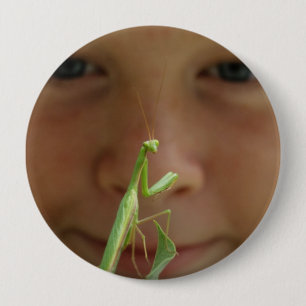 Badge Rond 10 Cm Mantis religiosa