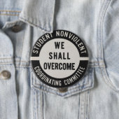 Badge Rond 10 Cm marche sur le bouton de Washington 1963 (En situation)