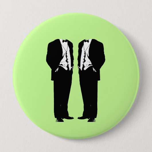 Badge Rond 10 Cm Mariage homosexuel (Devant)