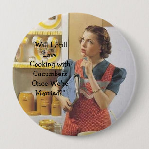 Badge Rond 10 Cm Mariage ou concombres ?
