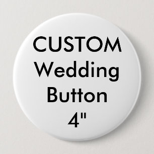 Badge Rond 10 Cm Mariage Personnalisé Grand Bouton Arrondi De 4"