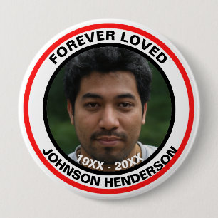 Badge Rond 10 Cm Marques à skis   Pour toujours aimé de tous les fu