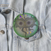 Badge Rond 10 Cm Masque jamais débordant (En situation)