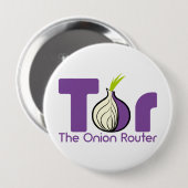 Badge Rond 10 Cm Massif de roche - le routeur d'oignon (Devant & derrière)