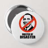 Badge Rond 10 Cm Master of Disaster (Devant & derrière)