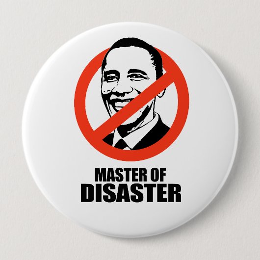Badge Rond 10 Cm Master of Disaster (Devant)