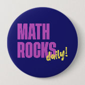 Badge Rond 10 Cm Math Rocks Daily (Devant)