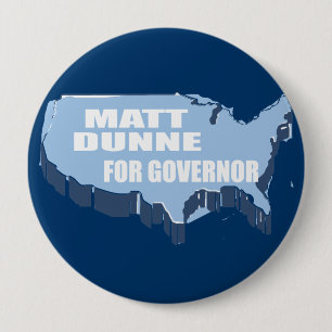 BADGE ROND 10 CM MATT DUNNE POUR LE GOUVERNEUR