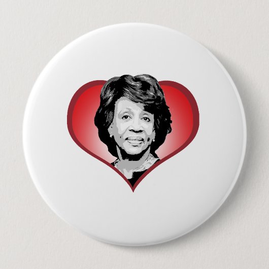 Badge Rond 10 Cm Maxine arrose le coeur - (Devant)