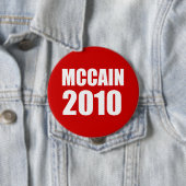 BADGE ROND 10 CM MCCAIN 2010 (En situation)