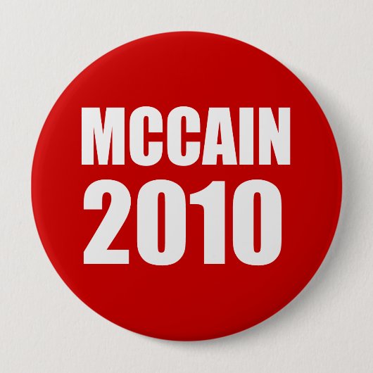 BADGE ROND 10 CM MCCAIN 2010 (Devant)