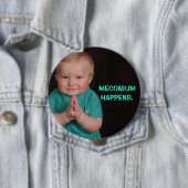BADGE ROND 10 CM MECONIUM SE PRODUIT (En situation)