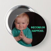BADGE ROND 10 CM MECONIUM SE PRODUIT (Devant & derrière)