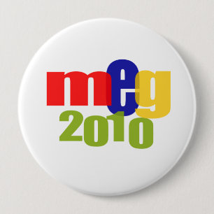 Badge Rond 10 Cm Meg en 2010