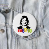 Badge Rond 10 Cm Meg Whitman pour le gouverneur 2010 (En situation)