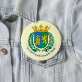 Badge Rond 10 Cm Mérida Yucatan, Mexique (En situation)