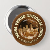 Badge Rond 10 Cm Mesa Verde NP2 (Devant & derrière)