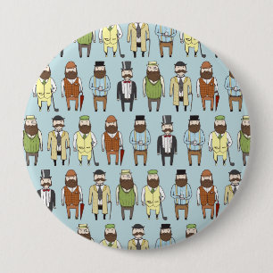 Badge Rond 10 Cm Messieurs