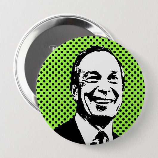 Badge Rond 10 Cm Michael Bloomberg (Devant & derrière)