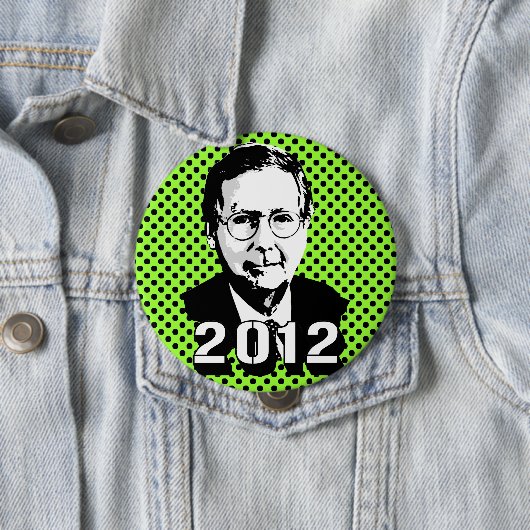Badge Rond 10 Cm Mitch Mcconnell 2012 (En situation)