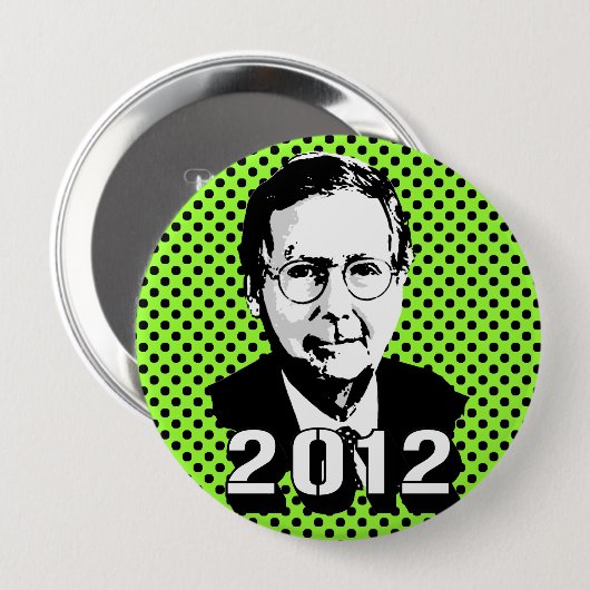 Badge Rond 10 Cm Mitch Mcconnell 2012 (Devant & derrière)