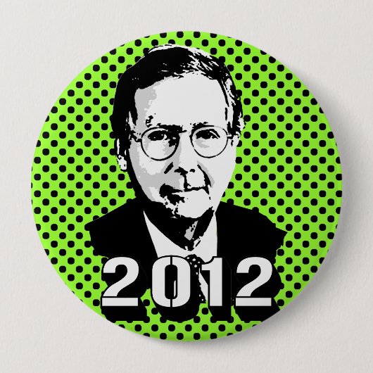 Badge Rond 10 Cm Mitch Mcconnell 2012 (Devant)
