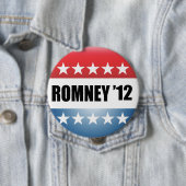 BADGE ROND 10 CM MITT ROMNEY (En situation)