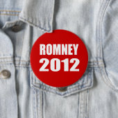 BADGE ROND 10 CM MITT ROMNEY 2012 (En situation)
