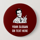 Badge Rond 10 Cm Mitt Romney parlant (Devant)