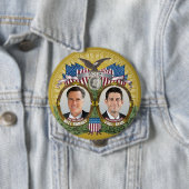 Badge Rond 10 Cm Mitt Romney Paul Ryan Photo (En situation)