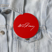 Badge Rond 10 Cm MITT ROMNEY WHITE.png MANUSCRIT (En situation)