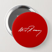 Badge Rond 10 Cm MITT ROMNEY WHITE.png MANUSCRIT (Devant & derrière)