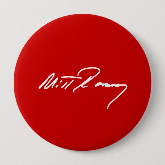Badge Rond 10 Cm MITT ROMNEY WHITE.png MANUSCRIT (Devant)