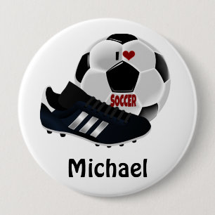 Badge Rond 10 Cm Modèle de design de football populaire