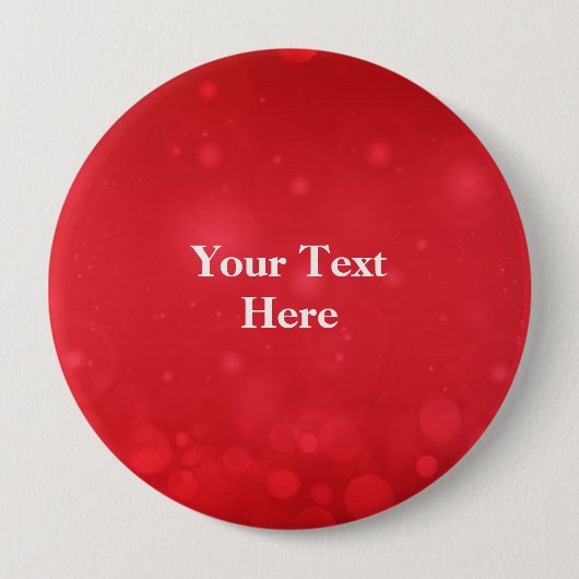 Badge Rond 10 Cm Modèle de design Red Bokeh (Devant)