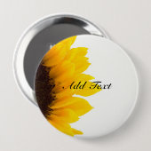 Badge Rond 10 Cm Modèle tournesol (Devant & derrière)