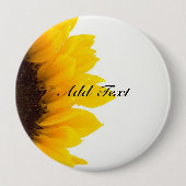 Badge Rond 10 Cm Modèle tournesol (Devant)
