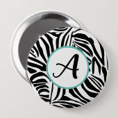 Badge Rond 10 Cm Modèle Zebra (Devant & derrière)