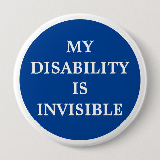 Badge Rond 10 Cm Mon handicap est invisible