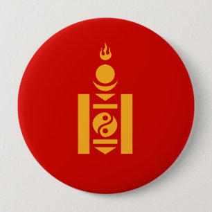 Badge Rond 10 Cm Mongolie