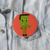 Badge Rond 10 Cm monstre chibi (En situation)