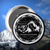 Badge Rond 10 Cm Mont Grossglockner - Tirol Autriche Alpes