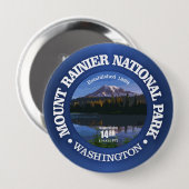 Badge Rond 10 Cm Mont Rainier NP2 (Devant & derrière)
