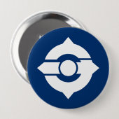 Badge Rond 10 Cm Moriguchi, Osaka (Devant & derrière)