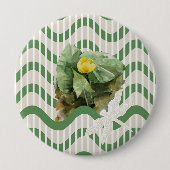 Badge Rond 10 Cm Motif de nénuphars (Devant)