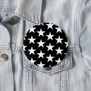 Badge Rond 10 Cm Motif d'étoiles 11