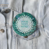 Badge Rond 10 Cm Motif Ethno Abstrait - Folklore Art 2 (En situation)