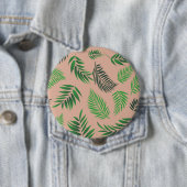 Badge Rond 10 Cm Motif Feuille tropical 10 (En situation)