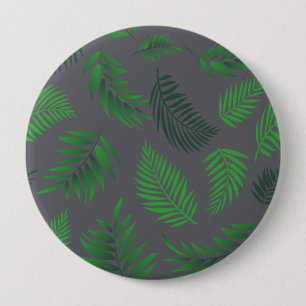 Badge Rond 10 Cm Motif Feuille tropical 13