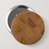 Badge Rond 10 Cm Motif Feuille tropical 15 (Devant & derrière)